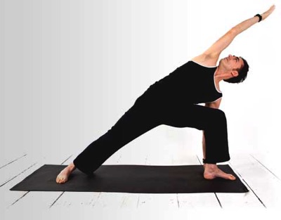 Mark in extended side angle pose
